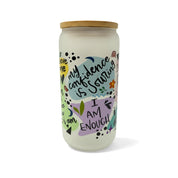 16oz Frosted Glass Cups