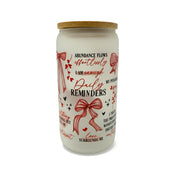 16oz Frosted Glass Cups