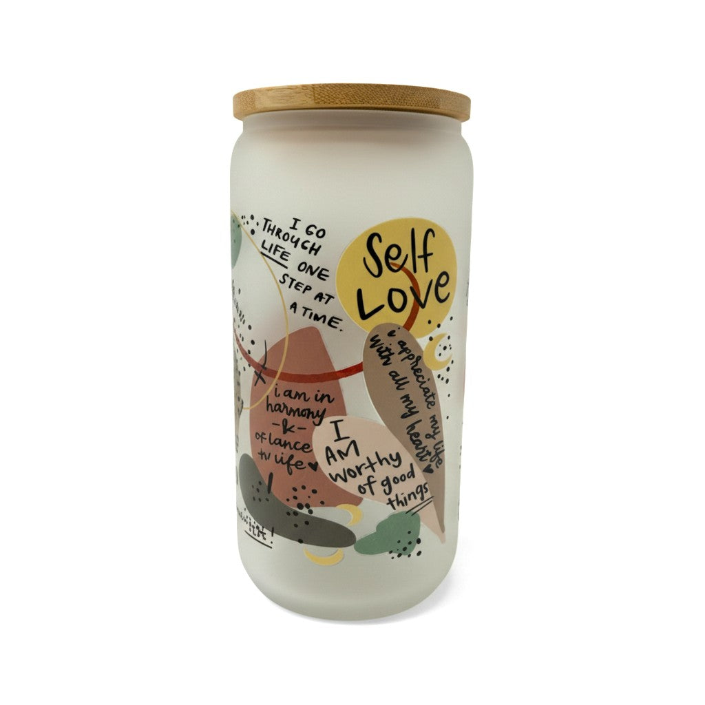 16oz Frosted Glass Cups