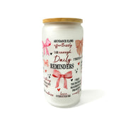 16oz Frosted Glass Cups