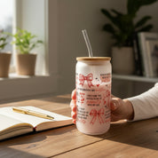 16oz Frosted Glass Cups