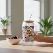 16oz Frosted Glass Cups