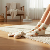 Beige Peaches & Cream Socks