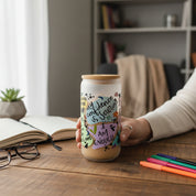 16oz Frosted Glass Cups