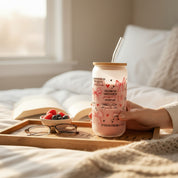 16oz Frosted Glass Cups